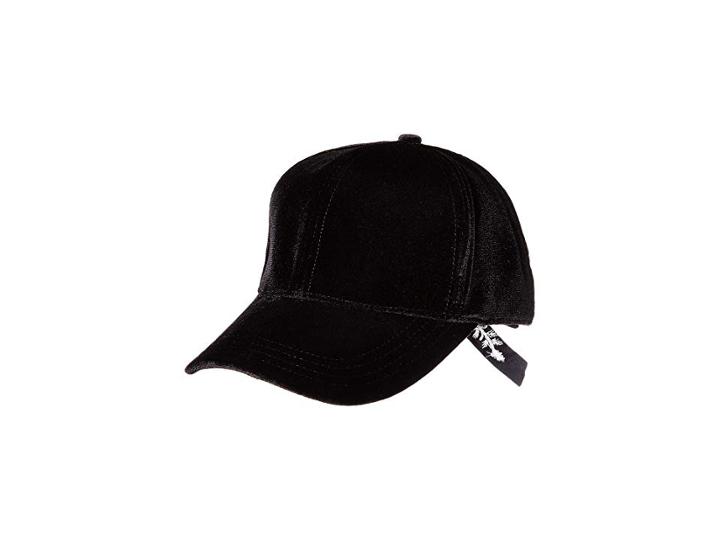 Scala Velvet Cap With Pearl Bow (black) Caps