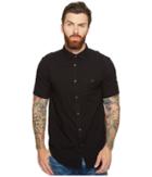 Threads 4 Thought Double Face Short Sleeve Gauze Woven (black) Men's Clothing