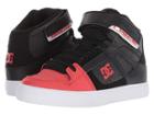 Dc Kids Pure High-top Ev (little Kid/big Kid) (black/red) Boys Shoes