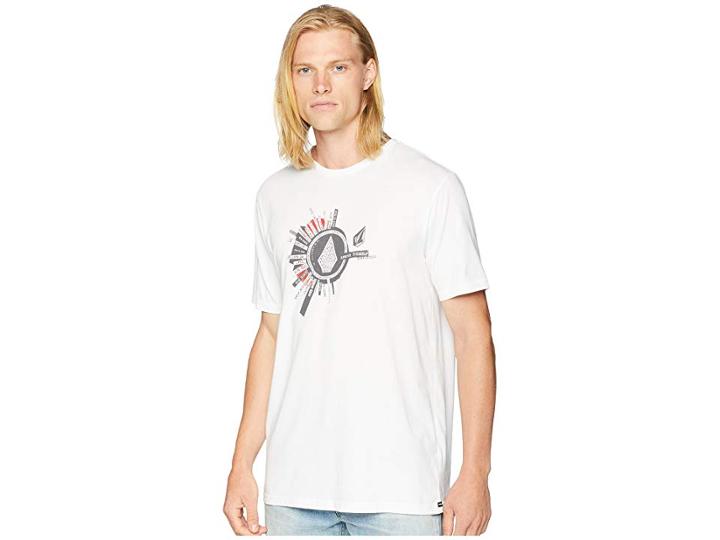 Volcom Radiate Short Sleeve Tee (white) Men's T Shirt