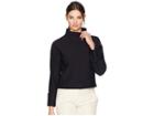 Kenneth Cole New York Brushed Knit Long Sleeve Top (black) Women's Clothing