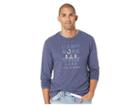 Life Is Good Camp More Cool Long Sleeve T-shirt (darkest Blue) Men's T Shirt