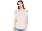 Lucky Brand Sandwash Off The Shoulder Top (blush) Women's Clothing