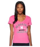 Champion College Nebraska Cornhuskers University V-neck Tee (wow Pink) Women's T Shirt