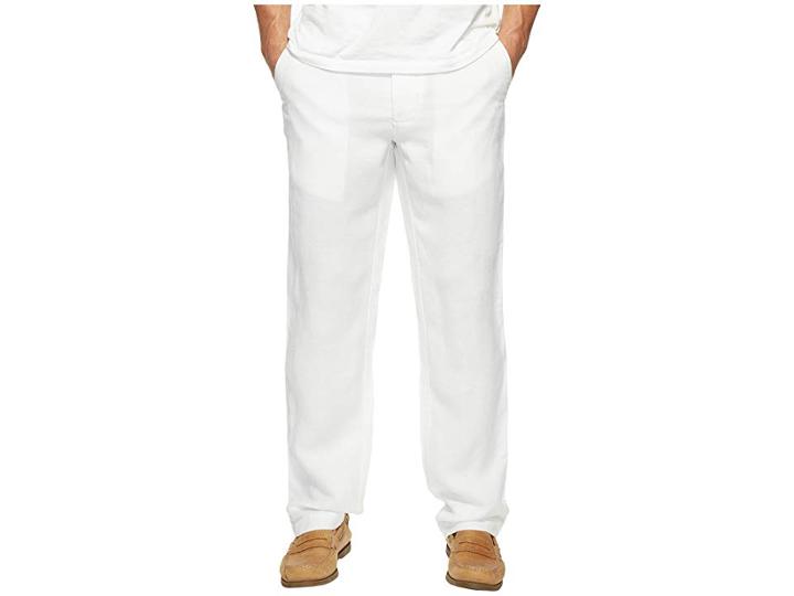 Tommy Bahama Linen The Dream Pants (bright White) Men's Casual Pants