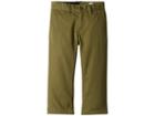 Volcom Kids Frickin Modern Stretch Chino Pants (toddler/little Kids) (vineyard Green) Boy's Casual Pants