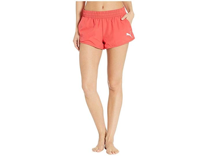 Puma Active Essential Woven Shorts (hibiscus) Women's Shorts