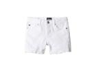 Hudson Kids 3 Fray Shorts In White (toddler/little Kids) (white) Girl's Shorts