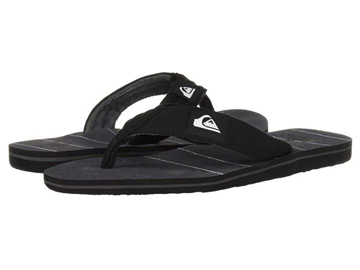 Quiksilver Molokai Layback (black/ Grey/grey 1) Men's Sandals