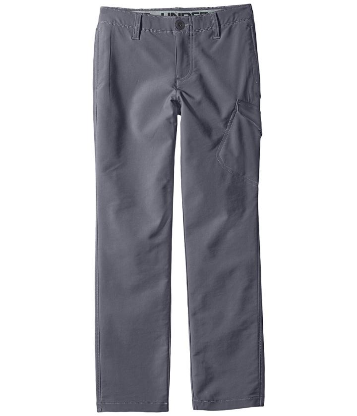 Under Armour Kids Match Play Cargo Pants (little Kids/big Kids) (rhino Gray/steel/rhino Gray) Boy's Casual Pants