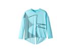 Under Armour Kids Tech Long Sleeve (big Kids) (venetian Blue/deceit) Girl's Clothing