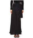 Versace Jeans Long Asymmetrical Side Skirt (nero) Women's Skirt