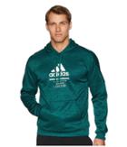 Adidas Team Issue Pullover Fleece Hoodie (noble Green) Men's Sweatshirt