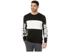 Puma Rebel Up Long Sleeve Raglan Tee (cotton Black) Men's T Shirt