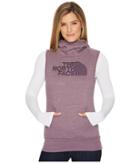 The North Face Avalon Half Dome Vest (black Plum Heather/dark Eggplant Purple Stripe) Women's Vest
