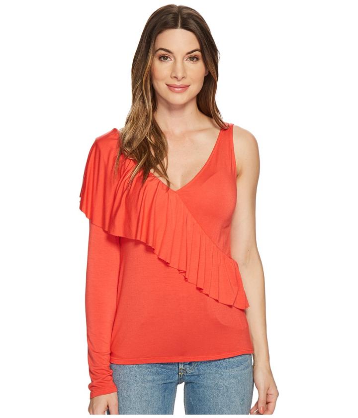 Lamade Ava Top (poppy Punch) Women's Clothing