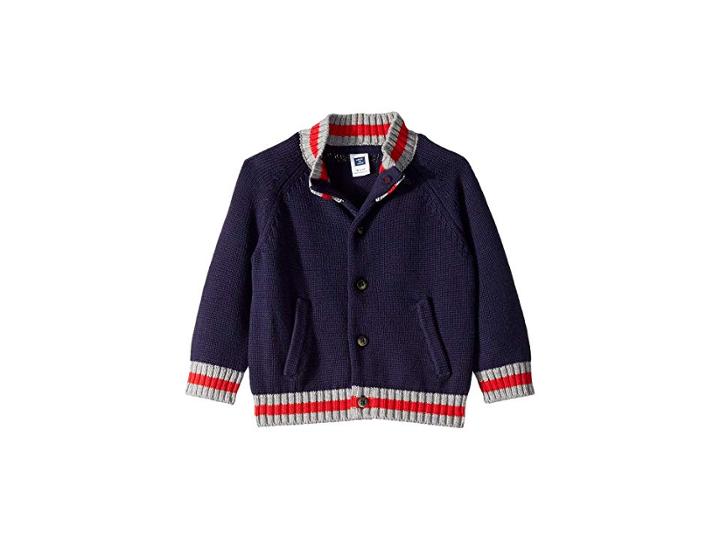 Janie And Jack Cardigan Sweater (infant) (navy) Boy's Sweater