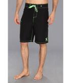 Hurley One Only Boardshort 22 (black/neon Green) Men's Swimwear