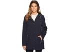 Tommy Hilfiger Softshell Hooded Raincoat (navy) Women's Coat
