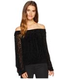 Free People Ginger Berry Top (black Combo) Women's Clothing
