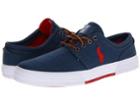 Polo Ralph Lauren Faxon Low (newport Navy/rl2000 Red) Men's Lace Up Casual Shoes