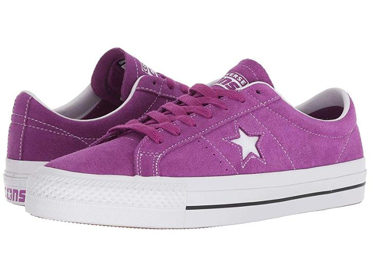 Converse Skate One Star(r) Pro Suede Ox (icon Violet/white/white) Men's Skate Shoes