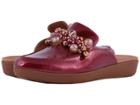 Fitflop Serene Deco (fire Red) Women's  Shoes