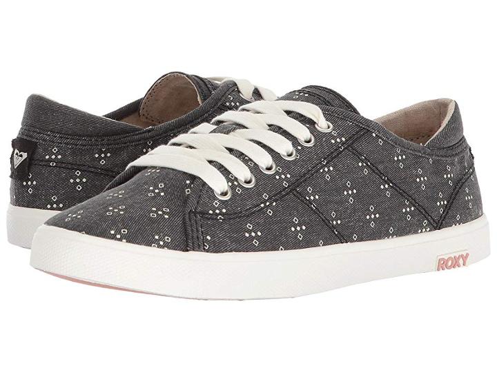 Roxy North Shore (black Graphic) Women's Lace Up Casual Shoes