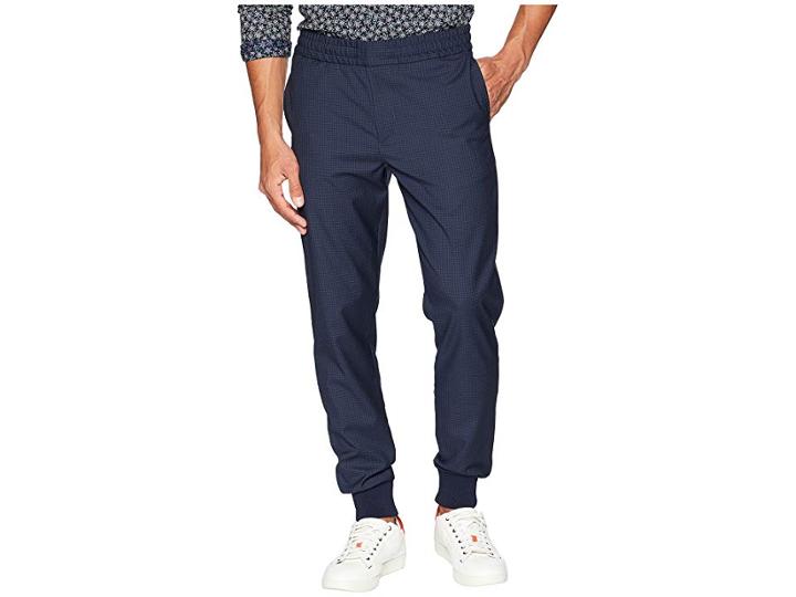Paul Smith Check Wool Pants (navy) Men's Casual Pants