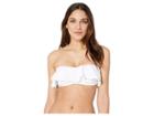 L*space Domino Texture Lynn Top (white) Women's Swimwear