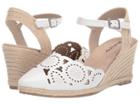 Rialto Coya (white Smooth) Women's Wedge Shoes