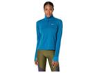 Nike Thermasphere Element 2.0 1/2 Zip Top (blue Force/heather/green Abyss) Women's Long Sleeve Pullover