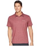Columbia Thistletown Parktm Polo Ii (red Element Heather) Men's Clothing