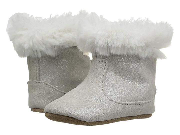 Robeez Thea Twinkle Bootie Soft Sole (infant/toddler) (grey) Girls Shoes