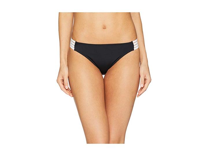 Roxy Roxy Fitness Solid Regular Bottoms (true Black) Women's Swimwear