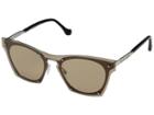 Balenciaga Ba0107 (palladium Metal/brown) Fashion Sunglasses