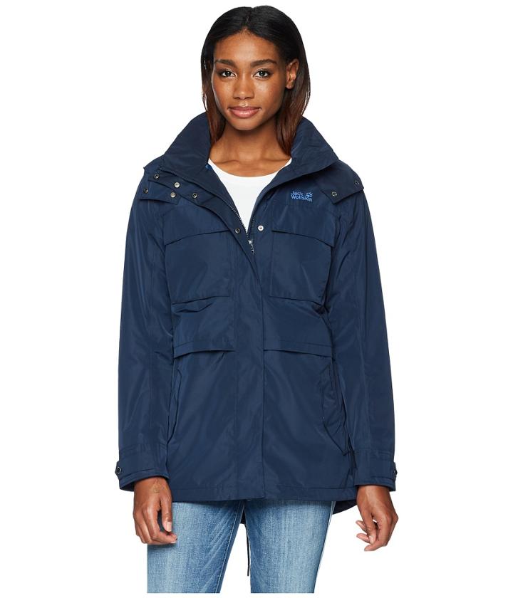 Jack Wolfskin Rosamond Parka (midnight Blue) Women's Coat
