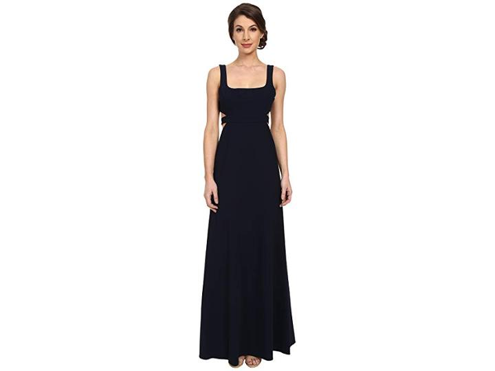 Jill Jill Stuart Sleeveless Cut Out Elastane Gown (navy) Women's Dress