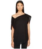 Y's By Yohji Yamamoto Y-square Blouse (black) Women's Blouse