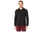 Tommy Jeans Essential Long Sleeve Polo (tommy Black) Men's Clothing