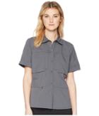 Mountain Hardwear Canyon Protm Short Sleeve Shirt (graphite) Women's Clothing