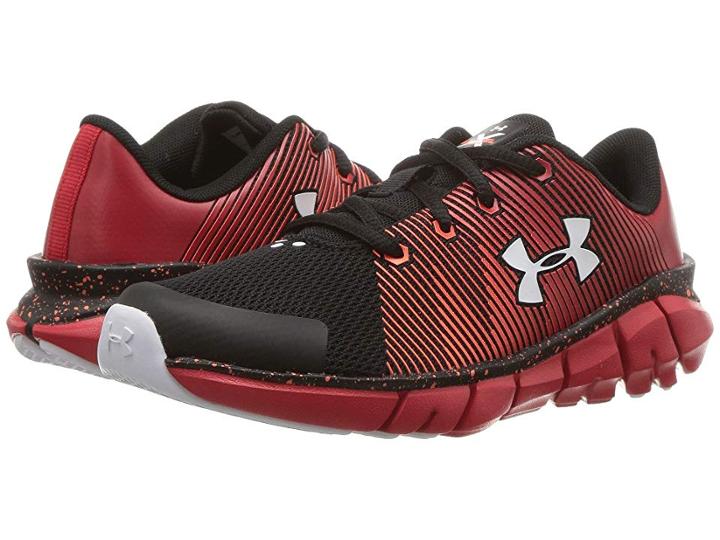 Under Armour Kids Ua X Level Scramjet (little Kid) (black/red/white) Boys Shoes