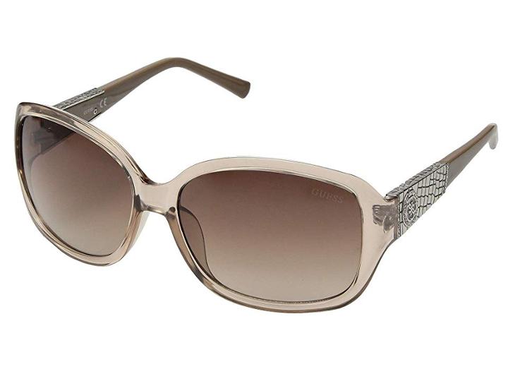 Guess Gu7418 (shiny Beige/gradient Brown) Fashion Sunglasses