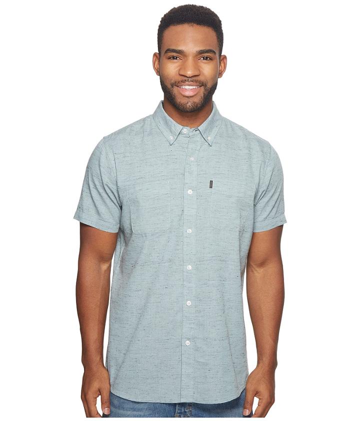 Rip Curl Endy Short Sleeve Shirt (aqua) Men's Clothing