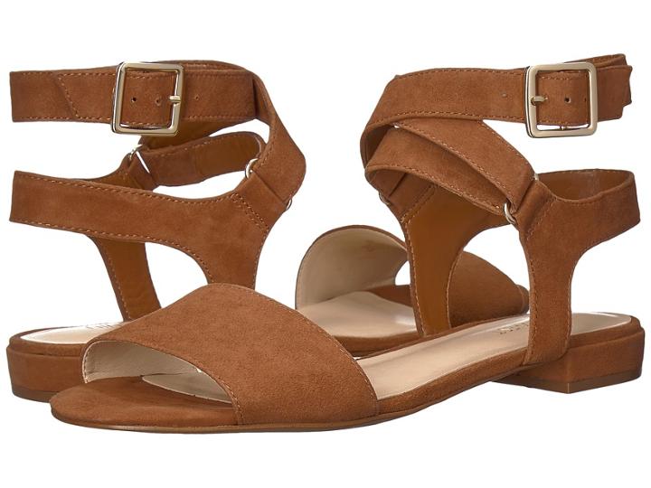 Nine West Inch Sandal (dark Hazel Isa Kid Suede) Women's Sandals