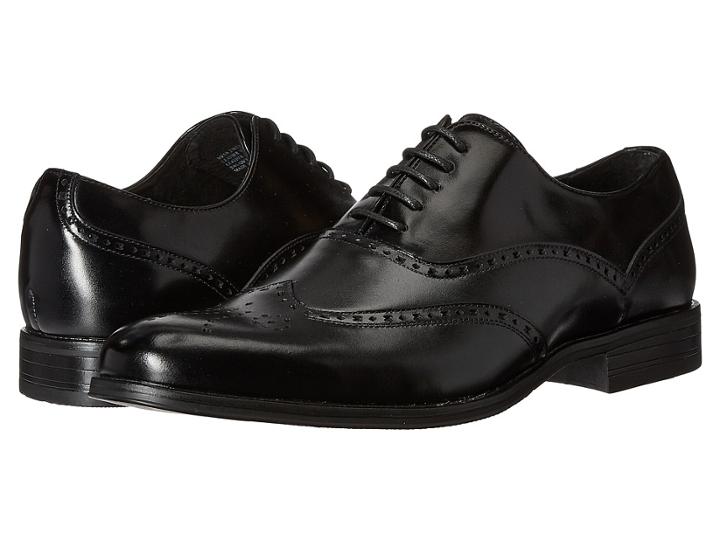 Stacy Adams Stockwell Wingtip Oxford (black) Men's Lace Up Wing Tip Shoes
