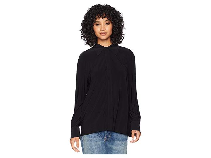 Kamalikulture By Norma Kamali Nk Shirt (black) Women's Clothing