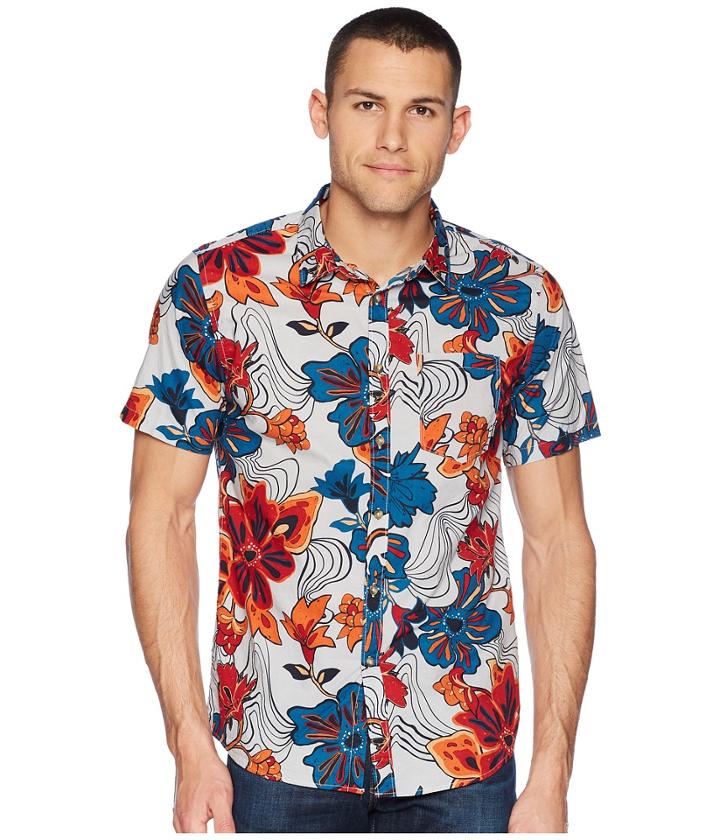 Billabong Sundays Floral Short Sleeve Shirt (stone) Men's Short Sleeve Button Up