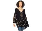 Free People Arianna Tunic (black) Women's Blouse