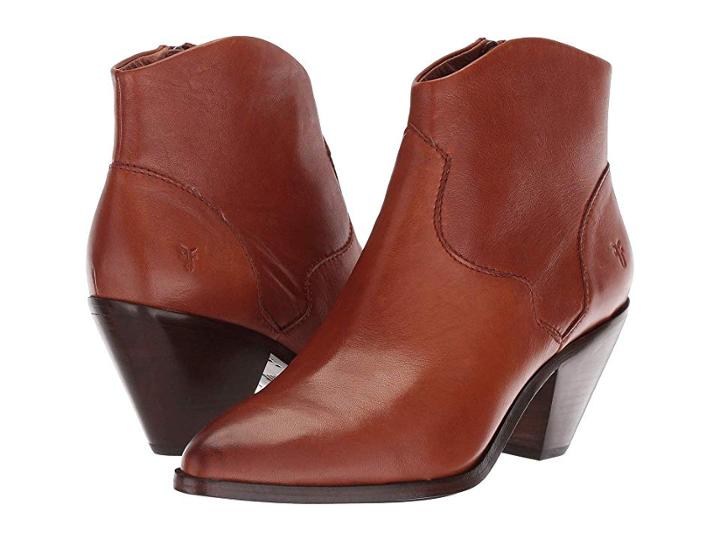 Frye Lila Western Short (saddle Polished Soft Full Grain) Cowboy Boots